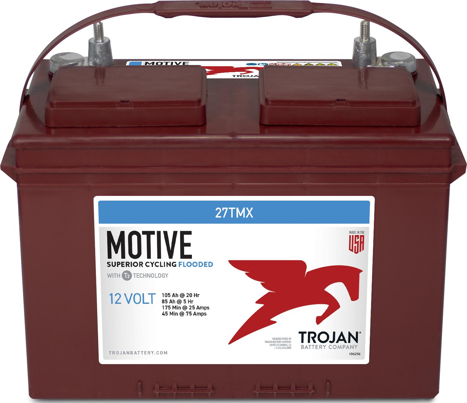 Trojan T1275-MV 12V 150Ah HPT Flooded Lead Acid (Group GC12)