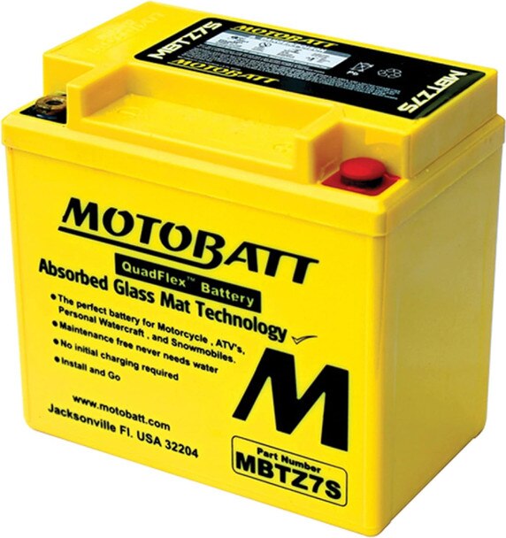 Motobatt MBTZ7S 12V 6.5Ah 130CCA PS AGM
