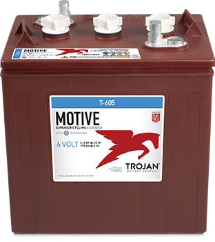 Trojan T605LPT 6V 210Ah LPT Flooded Lead Acid (Group GC2)